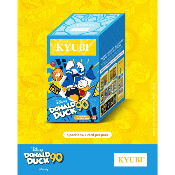 KYUBI Charm Collection Series 3 - Donald Duck 90 (box of 5) 迪士尼 唐老鴨 收藏卡 掛飾