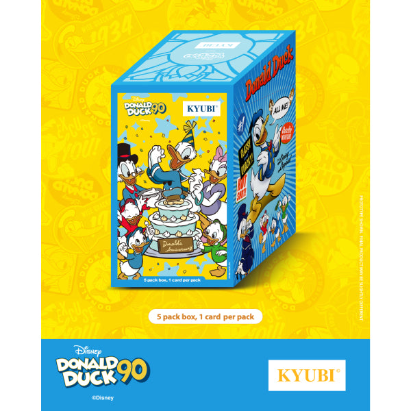 KYUBI Charm Collection Series 3 - Donald Duck 90 (box of 5) 迪士尼 唐老鴨 收藏卡 掛飾