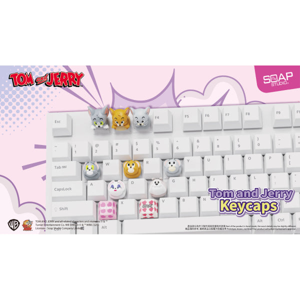 Tom and Jerry Keycaps (box of 8) 貓和老鼠 鍵帽