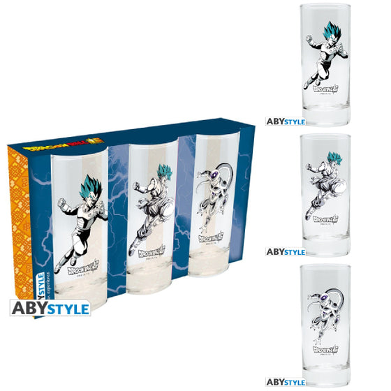 DRAGON BALL SUPER - 3 glass set Goku Vegeta Frieza 龍珠 杯 悟空 比達 菲利
