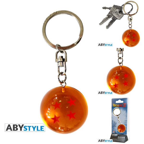 DRAGON BALL - Keychain 3D DBZ/ Dragon Ball 4-star 龍珠 鎖匙扣 吊飾 掛飾