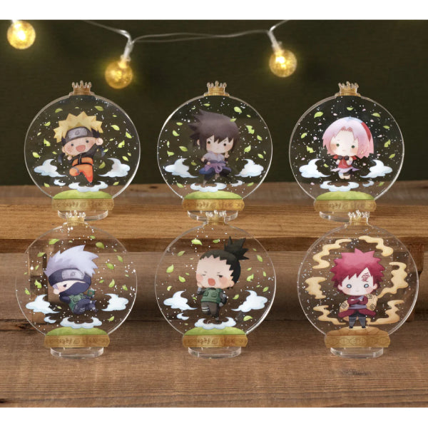 Globe Acrylic Stand NARUTO Shippuden Here we come with the shine Sparkling Entrance (set of 6) 火影忍者 鳴門 鳴人 佐助 春野櫻 畑鹿驚 卡卡西 鹿丸 我愛羅 立牌