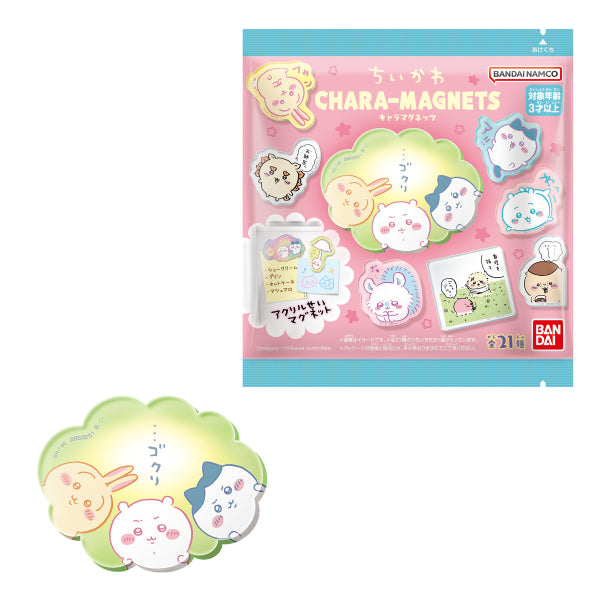 SOMETHING SMALL AND CUTE CHARACTER MAGNETS W/O GUM (box of 14 packs) Chiikawa ちいかわ 小可愛 吉伊卡哇 磁貼