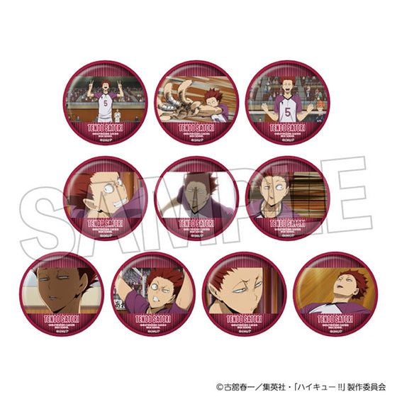 Haikyu!! Trading Badge 3 Tendo Satoru (pack of 10) 排球少年 天童 覺 襟章