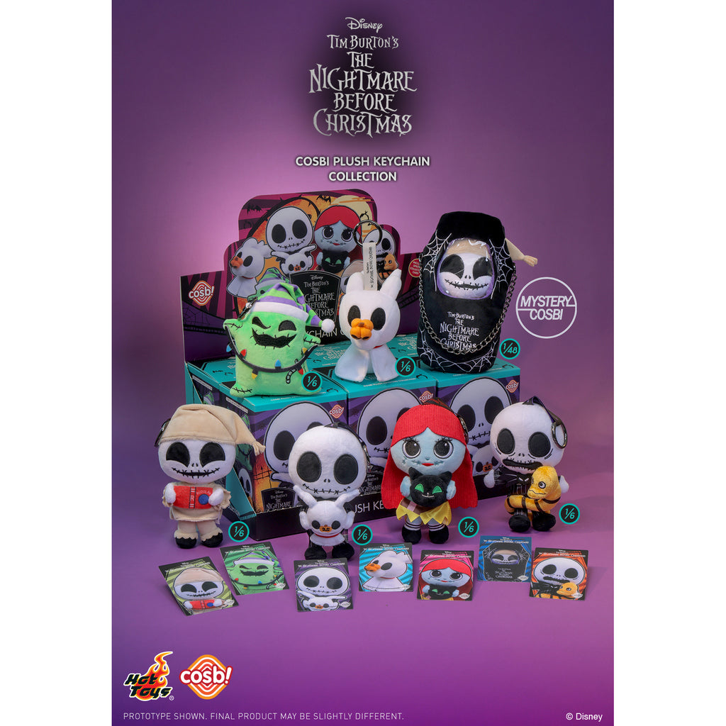 Hot Toys - The Nightmare Before Christmas Cosbi Plush Keychain Collection (set of 6) 怪誕城之夜 傑克