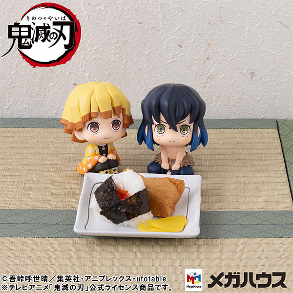 Lookup Demon Slayer：Kimetsu no Yaiba (Zenitsu Agatsuma Smile ver. / Inosuke Hashibira Bossy ver.) 鬼滅之刃 (我妻善逸 微笑ver / 嘴平伊之助 不滿ver)