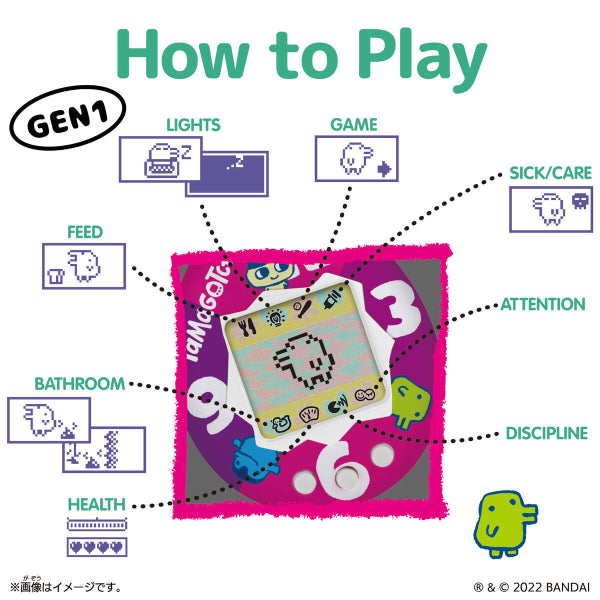 ORIGINAL TAMAGOTCHI English version (8 variants) 他媽哥池