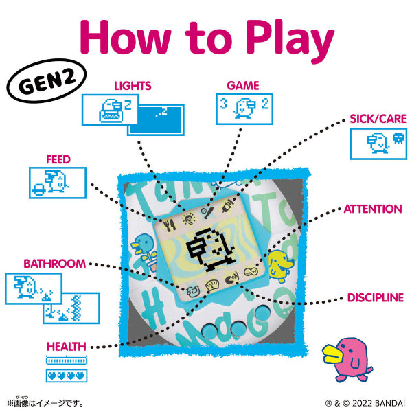ORIGINAL TAMAGOTCHI English version (8 variants) 他媽哥池