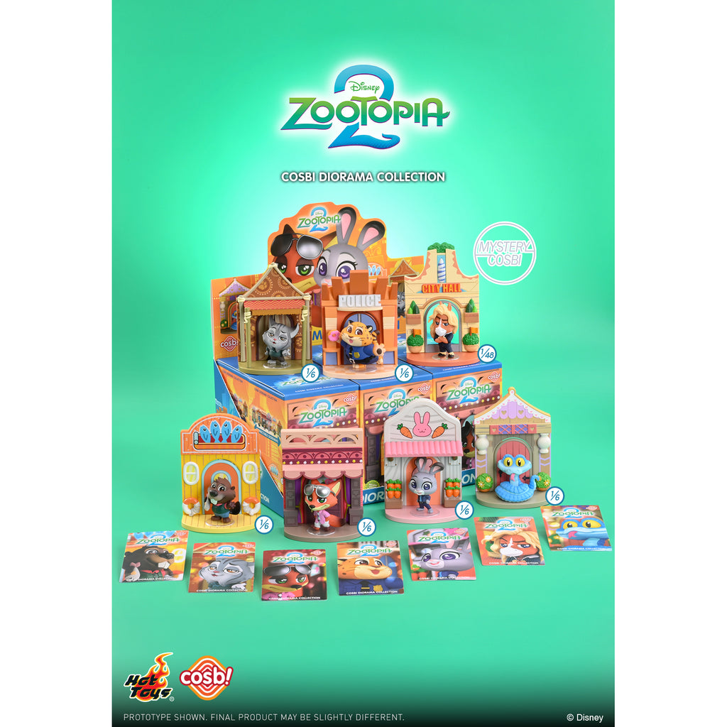 Hot toys - Zootopia 2 Cosbi Diorama Collection (set of 6) 優獸大都會 動物 城