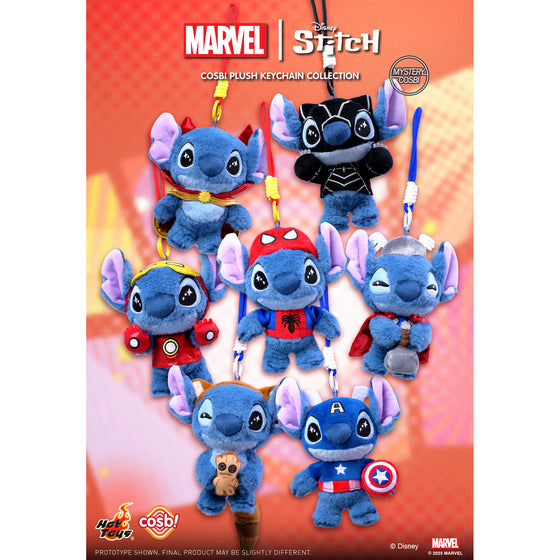 Marvel Stitch - Cosbi Plush Keychain Collection (box of 6) 史迪仔 史迪奇 扮嘢小魔星