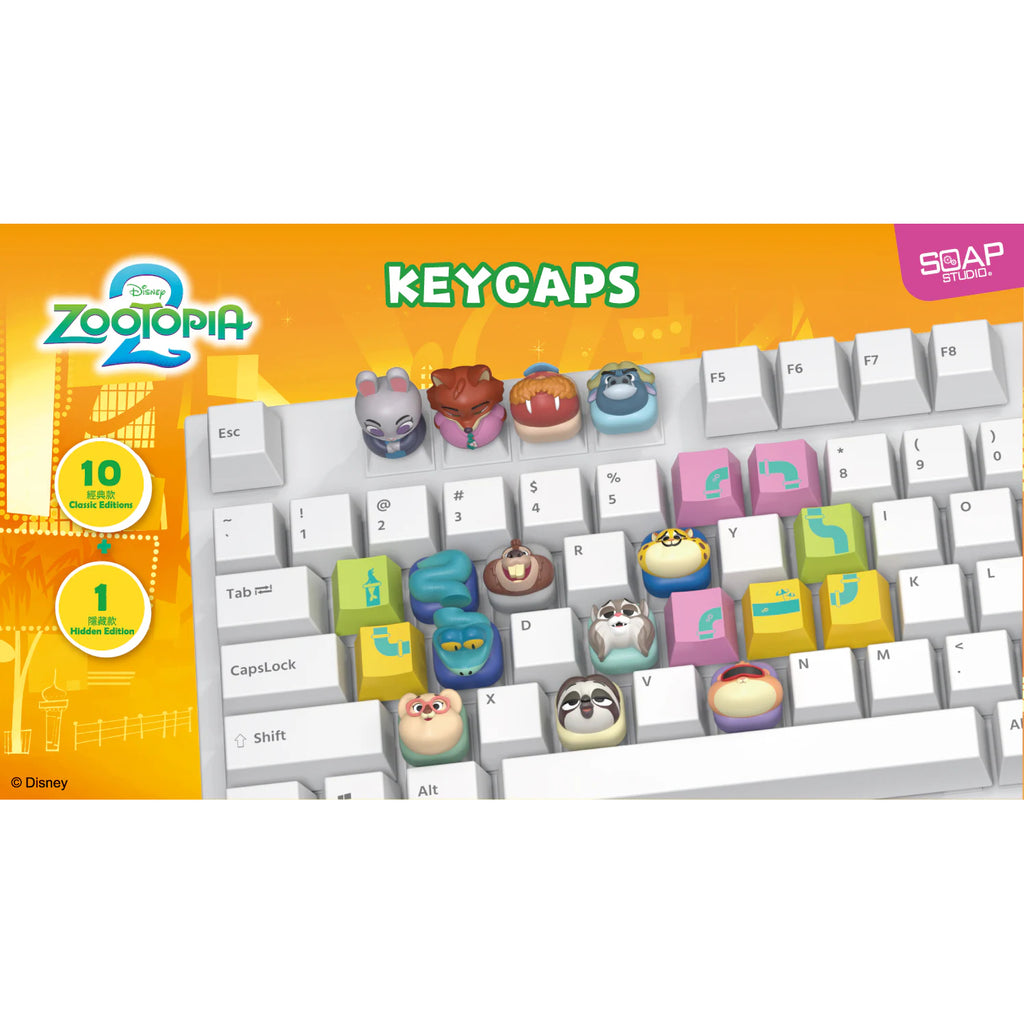 Disney Zootopia Keycap Blind Box (set of 10) 迪士尼優獸大都會 鍵帽