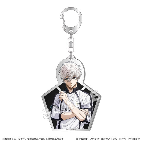 Blue Lock Metal Acrylic metal style acrylic keychain (Seishiro Nagi / Reo Mikage) 藍色監獄 鎖匙扣 吊飾 掛飾 凪誠士郎 御影玲王