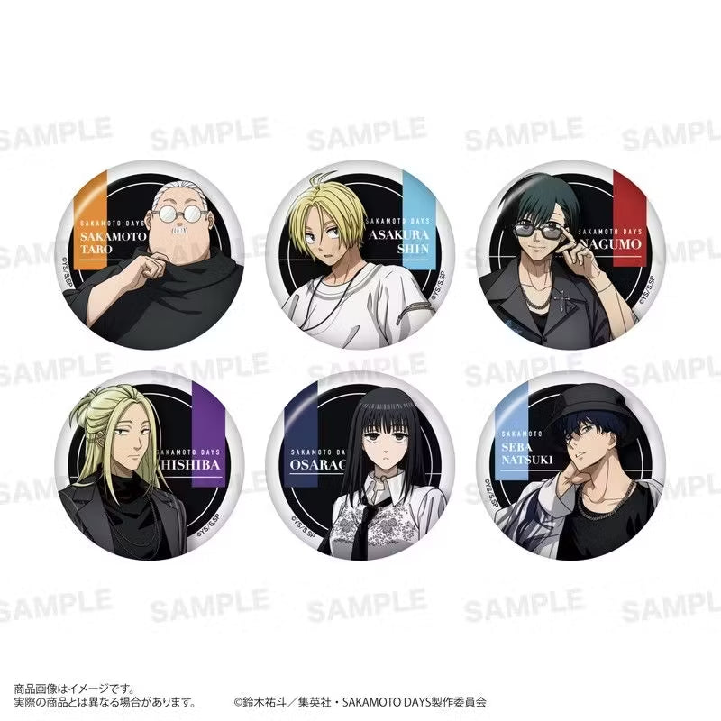 SAKAMOTO DAYS Trading Can Badge (Mode Fashion Ver.) (set of 6) 坂本 日常 襟章
