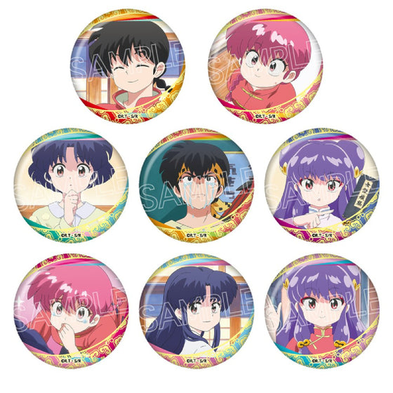Ranma 1/2 Hundred Faces Can Badge (set of 8) 亂馬 襟章 徽章
