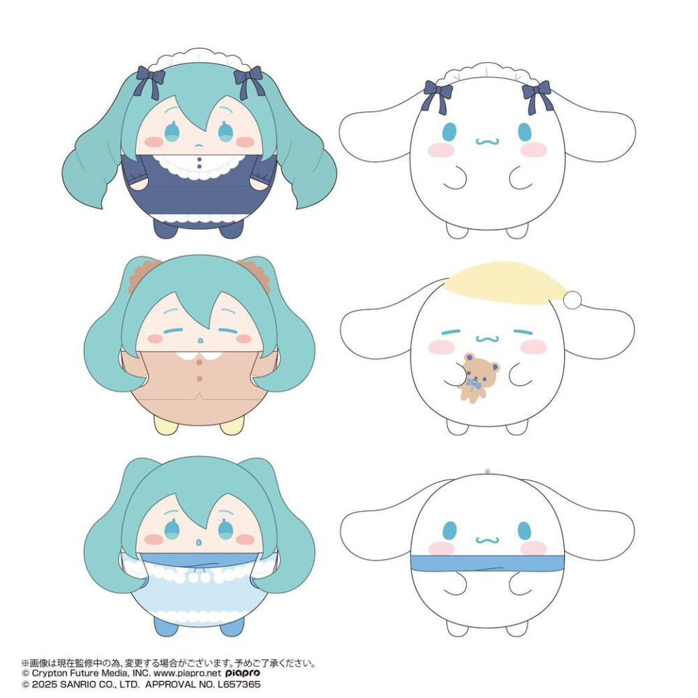 Hatsune Miku x Cinnamoroll Fuwakororin 3 (set of 6) 三麗鷗 玉桂狗 初音未來