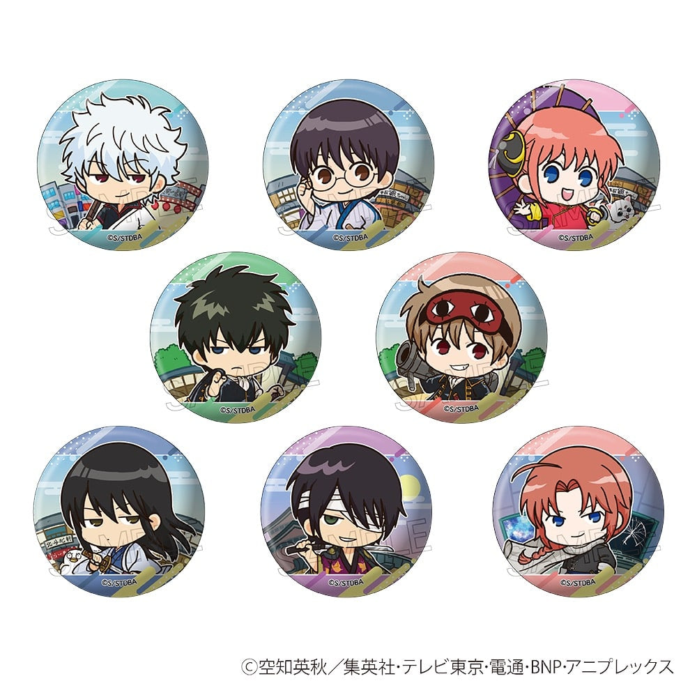 Gintama Vignette Can Badge (set of 8) 銀魂 襟章