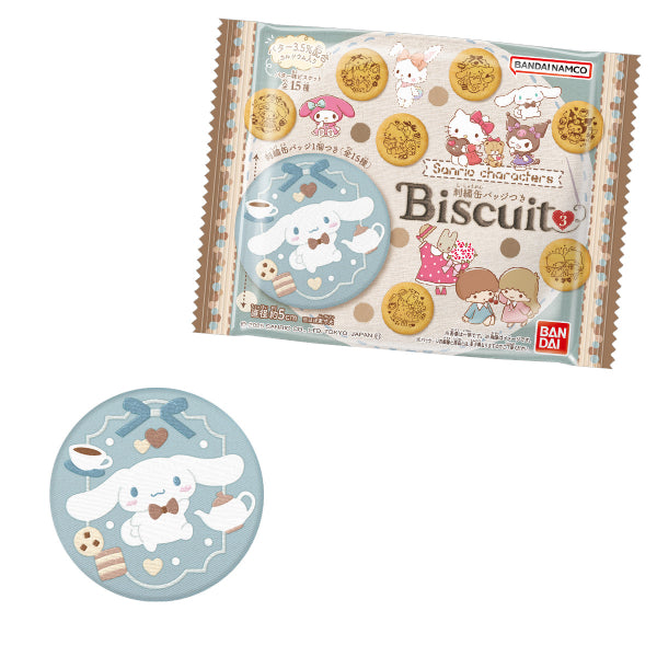 SANRIO CHARACTERS BISCUITS WITH EMBROIDERY CAN BADGE 3 (pack of 12) 刺繡 襟章