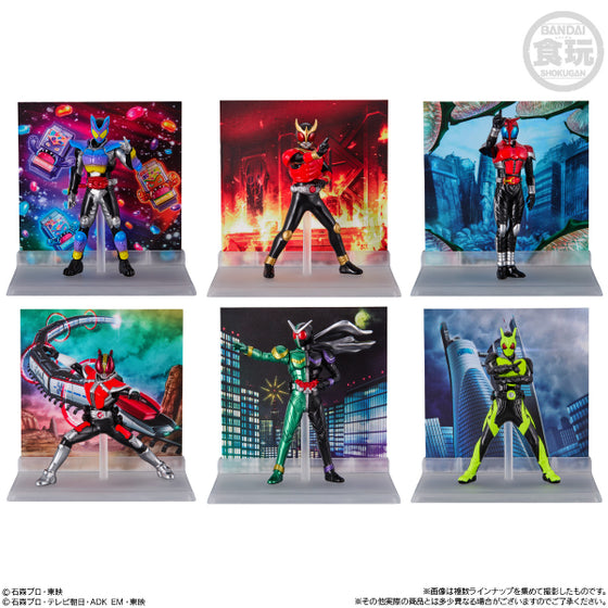 MICRO STATUE COLLECTION KAMEN RIDER (set of 8) 幪面超人 假面騎士 拉打