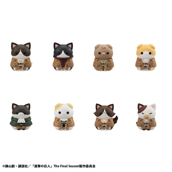 MEGA CAT PROJECT Attack on Titan Attack on Tinyan Gathering Scout Regiment danyan！(set of 8) (2026 Jan Resale ver.) 進擊的巨人