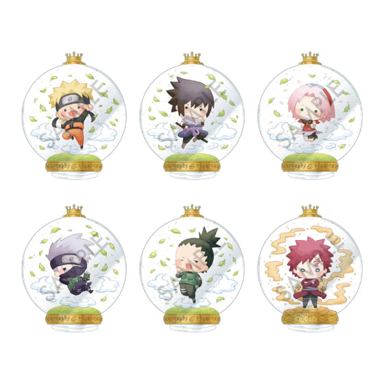Globe Acrylic Stand NARUTO Shippuden Here we come with the shine Sparkling Entrance (set of 6) 火影忍者 鳴門 鳴人 佐助 春野櫻 畑鹿驚 卡卡西 鹿丸 我愛羅 立牌