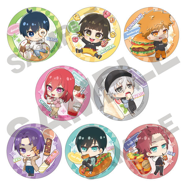 Blue Lock Trading Can Badge Chara Peko Parka (Set of 8) 藍色監獄 襟章