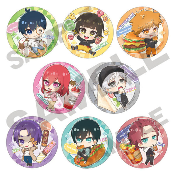 Blue Lock Trading Can Badge Chara Peko Parka (Set of 8) 藍色監獄 襟章
