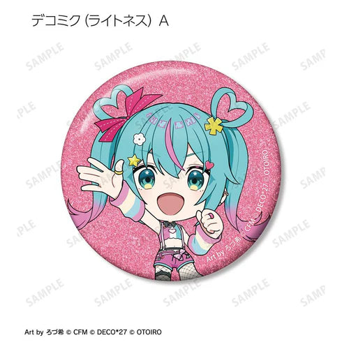 OTOIRO Chibi Character Art by Rozuki Trading Glitter Pin Badges - Decomik LIVE starring Hatsune Miku Hello Produced by DECO*27 (box of 12) 初音 未來
