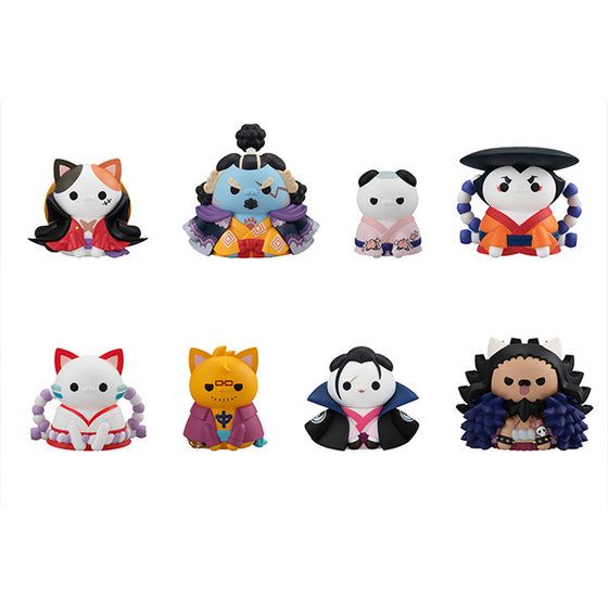 MEGA CAT PROJECT ONE PIECE Nyan Piece Nyan！ver. Luffy in Wano Kuni (set of 8) 海賊王 和之國