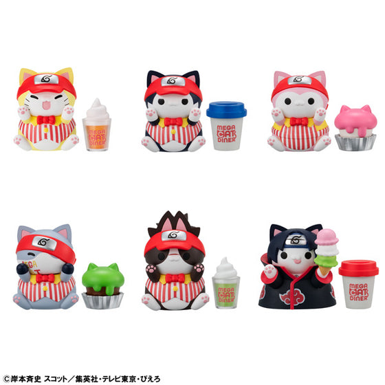 MEGA CAT PROJECT NARUTO Nyaruto! MEGACAT DINER (set of 6) 火影忍者