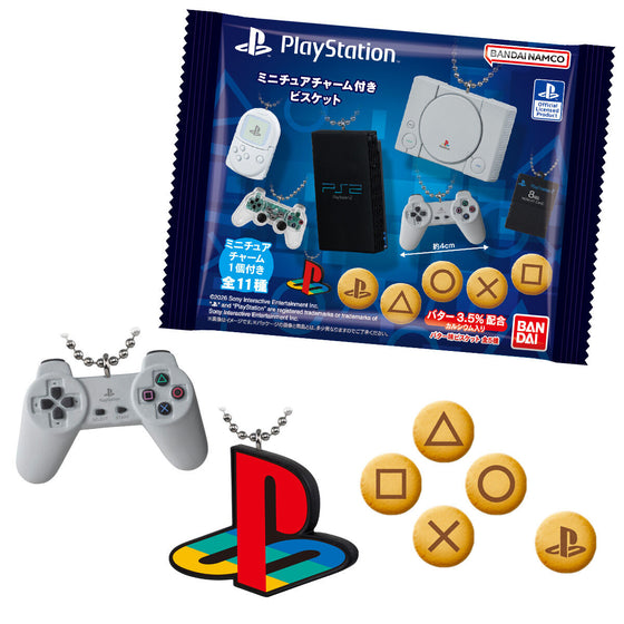 PlayStation MINIATURELY CHARM WITH BISCUIT (pack of 10) 匙扣 吊飾