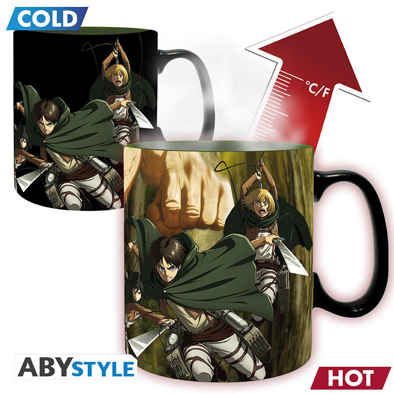 ATTACK ON TITAN - Mug Heat Change - 460 ml- Titan Eren S3 進擊的巨人