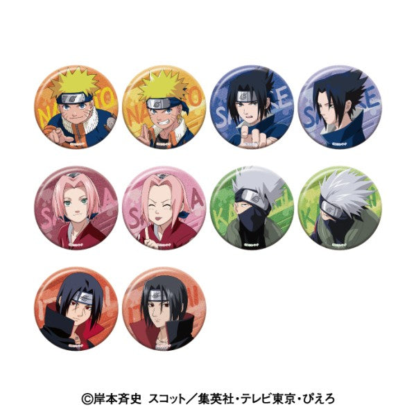 NARUTO Glittery Can Badge Collection (set of 10) 火影忍者 襟章