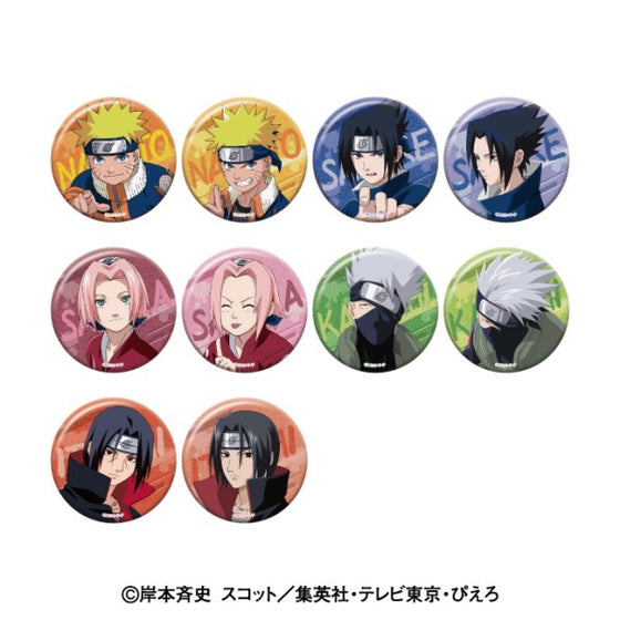 NARUTO Glittery Can Badge Collection (set of 10) 火影忍者 襟章