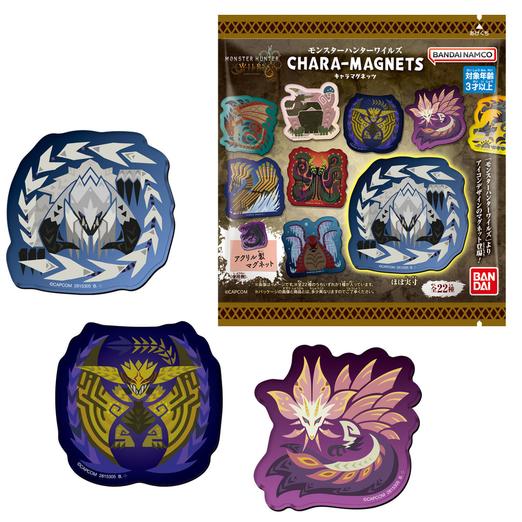 MONSTER HUNTER WILDS CHARACTER MAGNET (Pack of 14) 芒亨 魔物獵人 怪物獵人