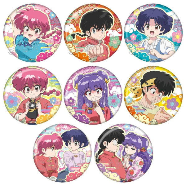 Ranma 1/2 Sparkling Can Badge (set of 8) 亂馬 襟章 徽章