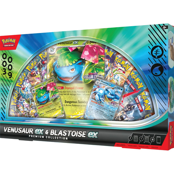 Pokemon Venusaur ex & Blastoise ex Premium Collection (ENG ver.) 寵物小精靈 寶可夢 卡牌 對戰咭 PTCG