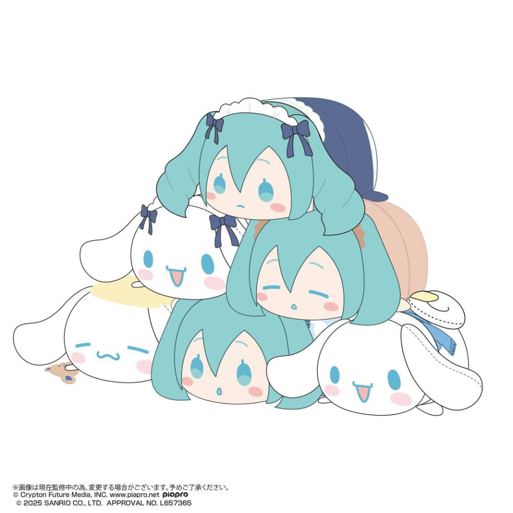 Hatsune Miku x Cinnamoroll Potekoro Mascot 3 (set of 6) 三麗鷗 玉桂狗 初音未來