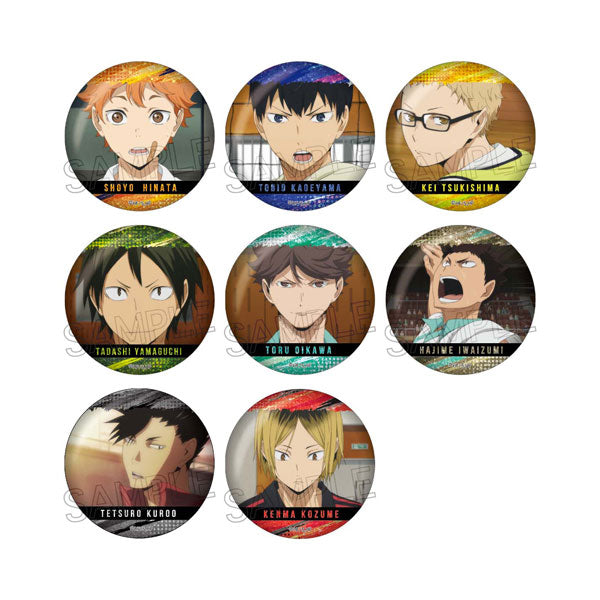 Haikyu!! Sparkling Can Badge (set of 8) 排球少年 襟章 徽章