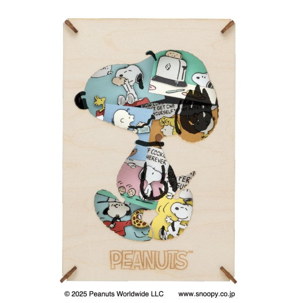 PT-WL28 PAPER THEATER  -Wood Style- PEANUTS 紙劇場 史路比 史諾比