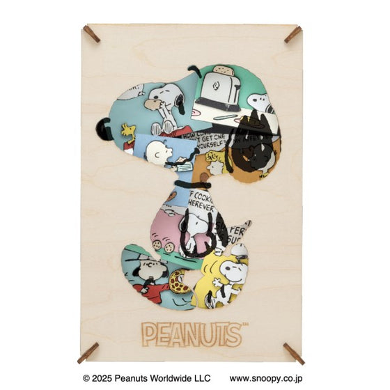 PT-WL28 PAPER THEATER  -Wood Style- PEANUTS 紙劇場 史路比 史諾比