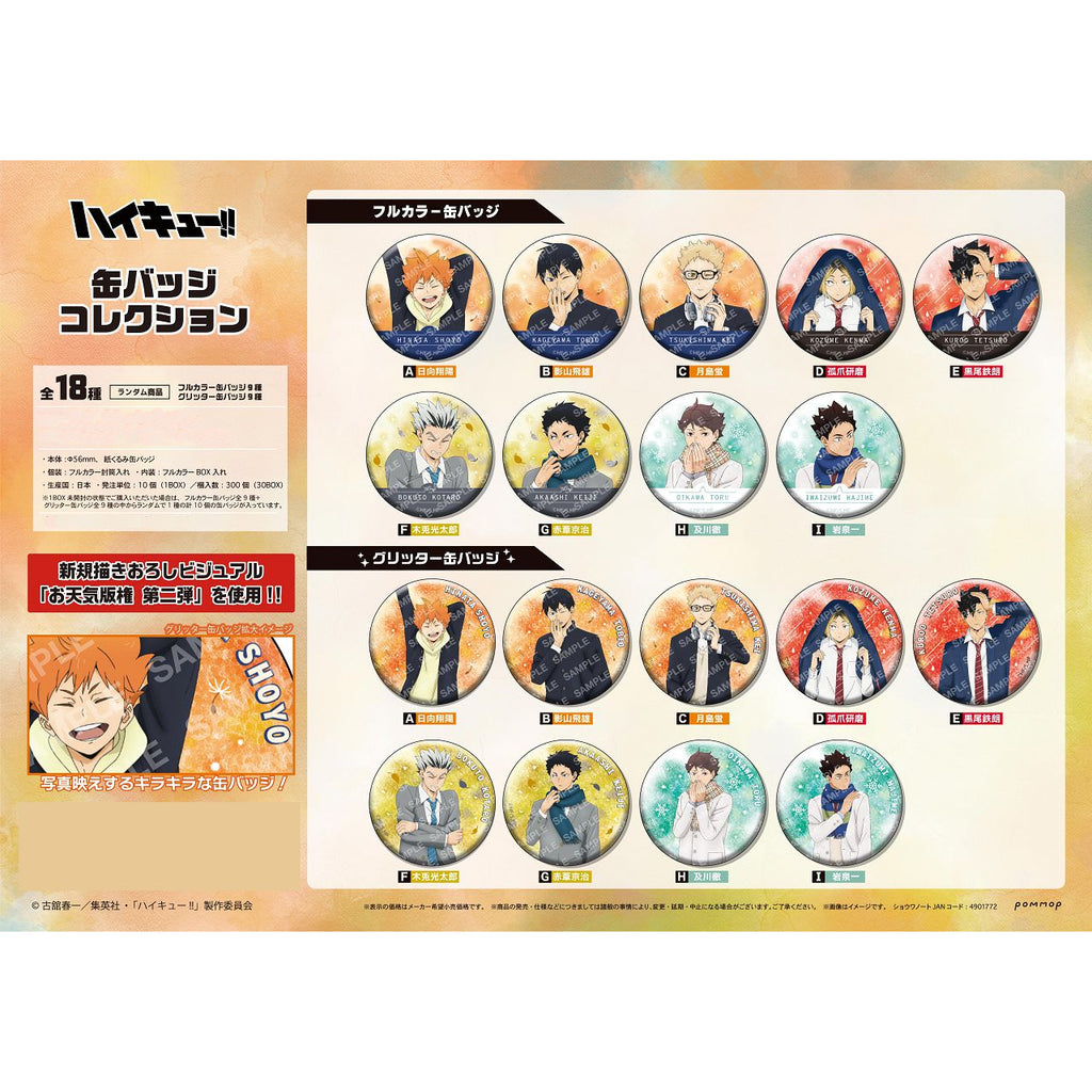 Haikyu!! Badge Collection - Weather Rights 2nd Edition - (box of 10) 排球少年 襟章