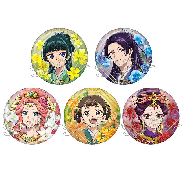 The Apothecary Diaries Flower Motif Can Badge Vol.2 (set of 5) 藥師少女的獨語 藥屋少女的呢喃 貓貓 壬氏 花圖襟章