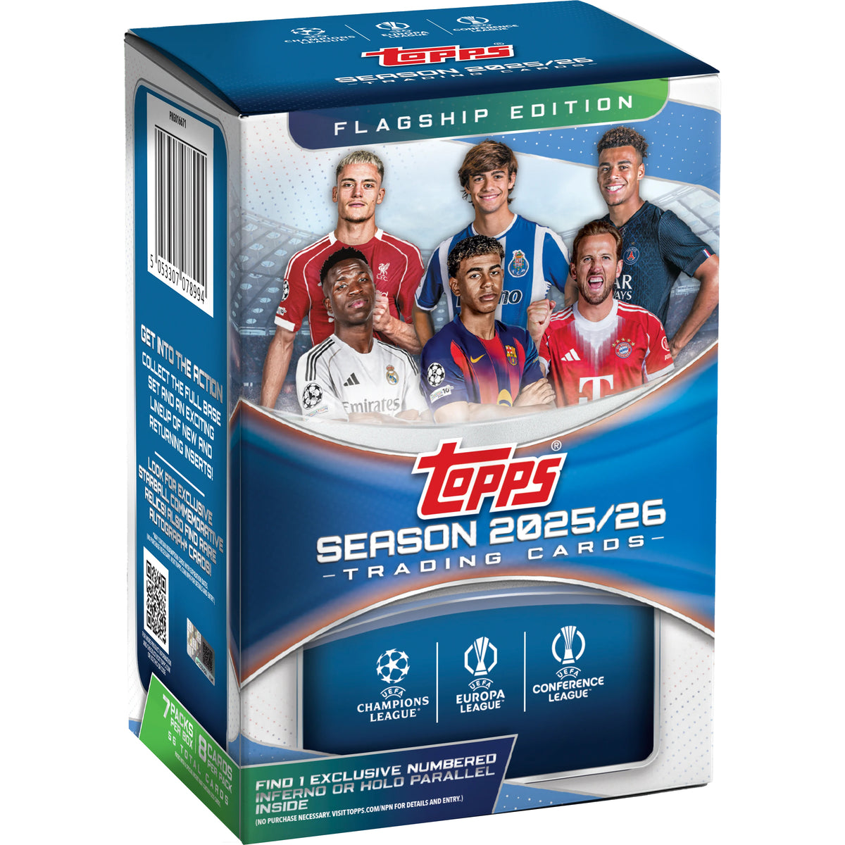 2025-26 Topps UEFA Club Competitions - Value Box 足球 收藏卡牌