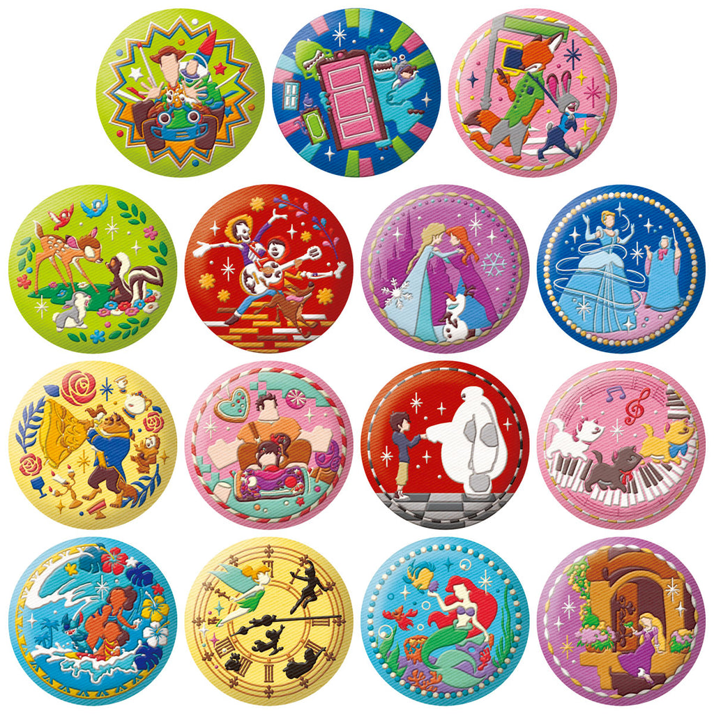 Disney Characters Embroidered Biscuit Badge vol. 2 (pack of 12) 迪士尼 刺繡 襟章