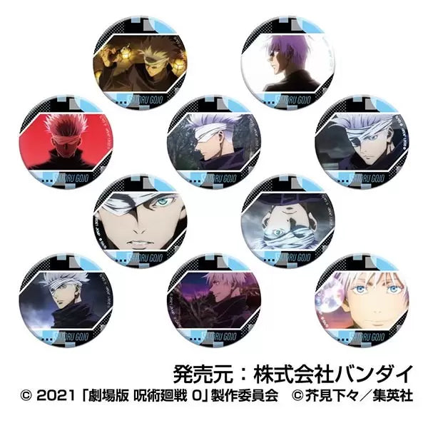 Jujutsu Kaisen the Movie 0 CAN Badge Gojo Satoru (set of 10) 咒術迴戰 襟章 五條悟