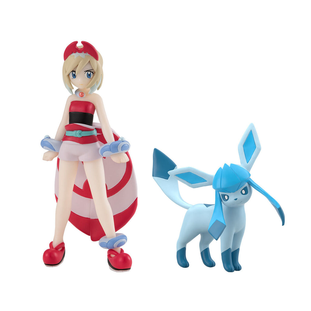 POKEMON SCALE WORLD HISUI REGION IRIDA & GLACEON 寵物小精靈 寶可夢 洗翠地區 珠貝 冰伊布