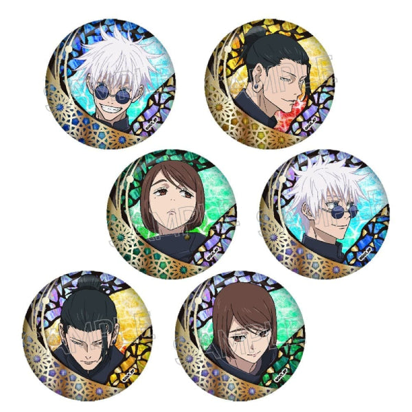 Twinkle Jujutsu Kaisen - Raden Style Series Gilding Can Badge (set of 6) 咒術迴戰 襟章 螺鈿風 五條悟 夏油傑