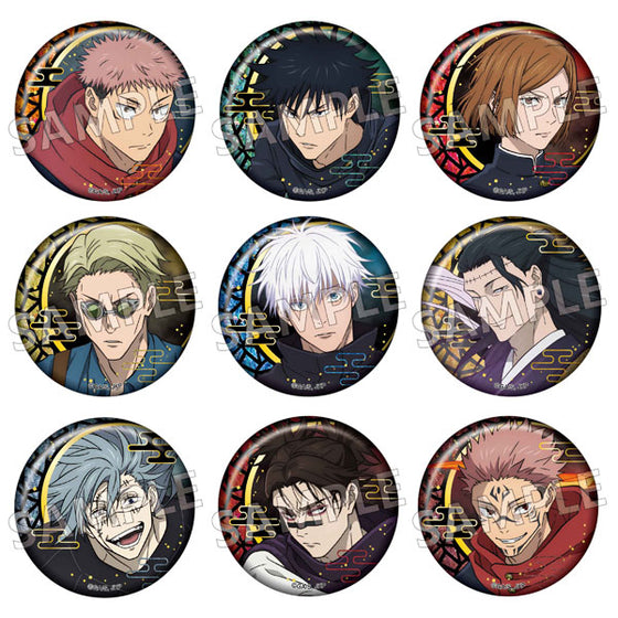 Jujutsu Kaisen Raden Style Can Badge Vol.2 (set of 9) 咒術迴戰 螺鈿風 涉谷事變 襟章