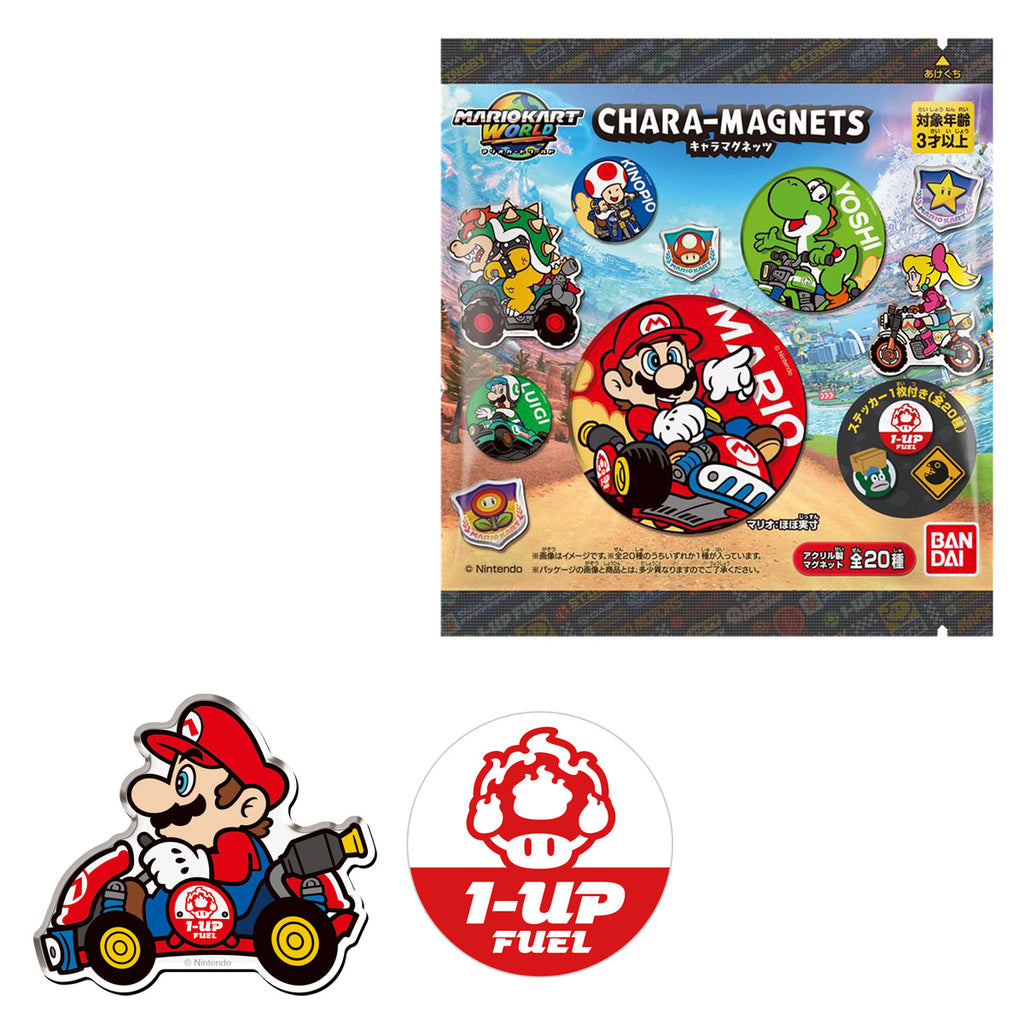 MARIO KART WORLD CHARACTER MAGNET W/O GUM (pack of 14) 瑪利歐 瑪利奧賽車世界 磁貼