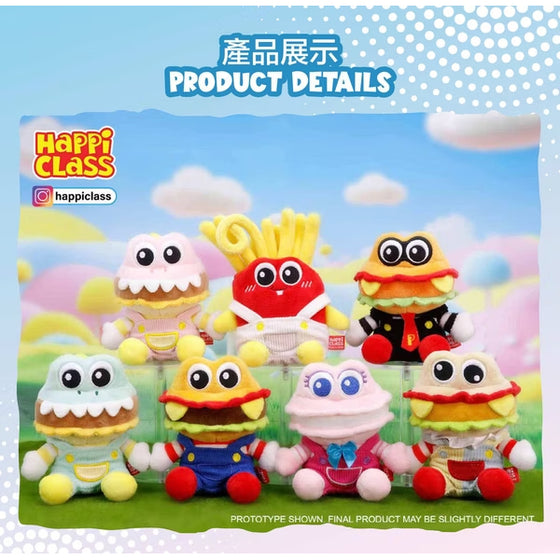 Happi Class - PL#006 Plush Mascot (box of 6) 漢堡君